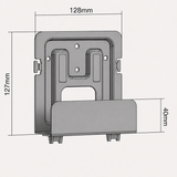 Receiver Halterung - Befestigung am TV-Lift - Receiver Tiefe 4 bis 6,9 cm