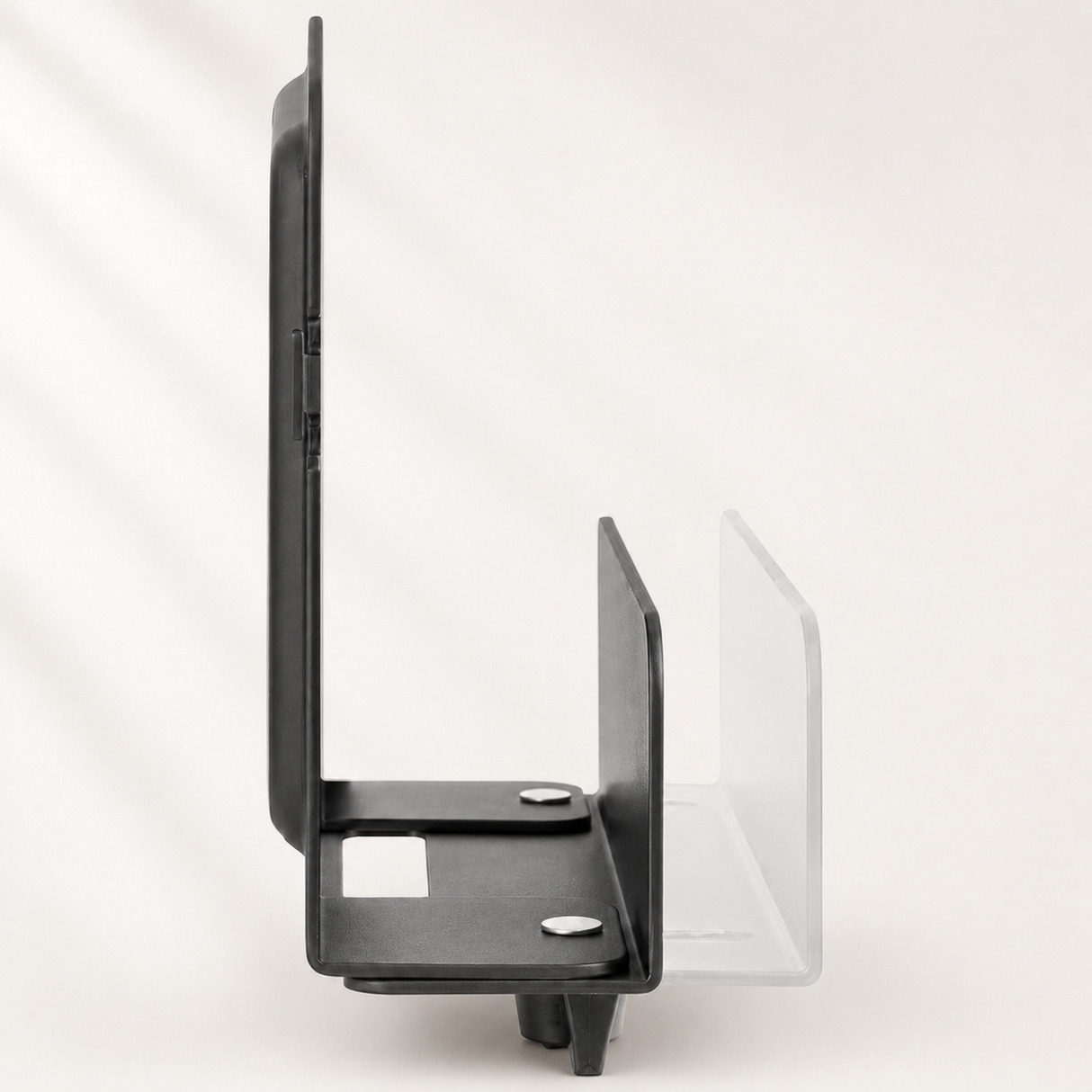 Receiver Halterung - Befestigung am TV-Lift - Receiver Tiefe 4 bis 6,9 cm