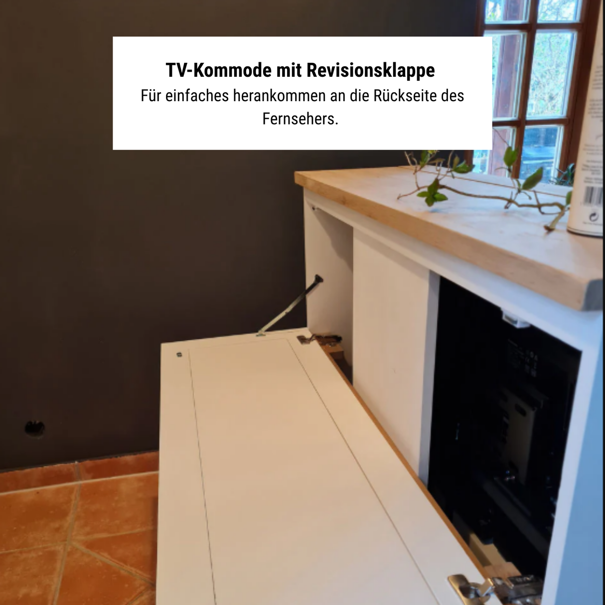 "Montray": Sideboard mit TV Lift, elektrisch 46 Zoll oder 55 Zoll