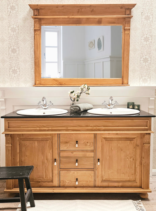 "Riley" -GRANIT- country house double washbasin
