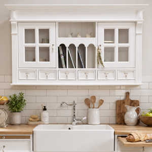 « Ronja » - Meuble mural de cuisine style campagnard, 150 cm