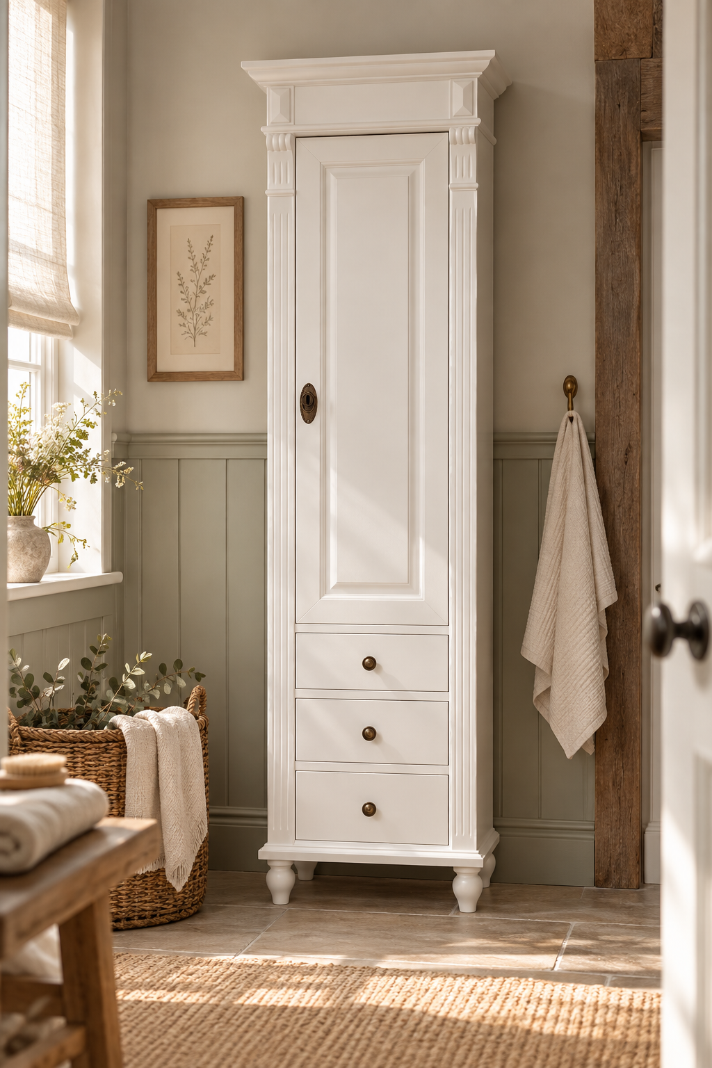 "Clane" - Hochschrank im Landhausstil