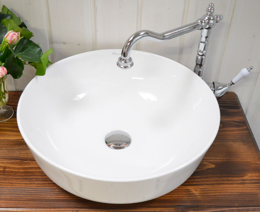 Rundes Waschbecken aus Keramik