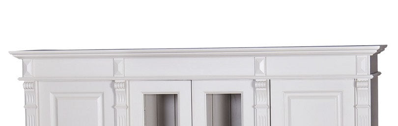Sébornet - Eleganter Landhausschrank Vertiko aus Massivholz in weiß