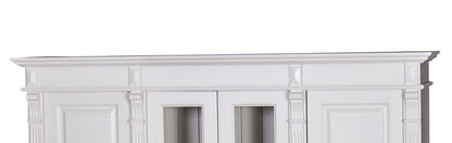 Sébornet - Elegant country house cabinet Vertiko made of solid wood in white