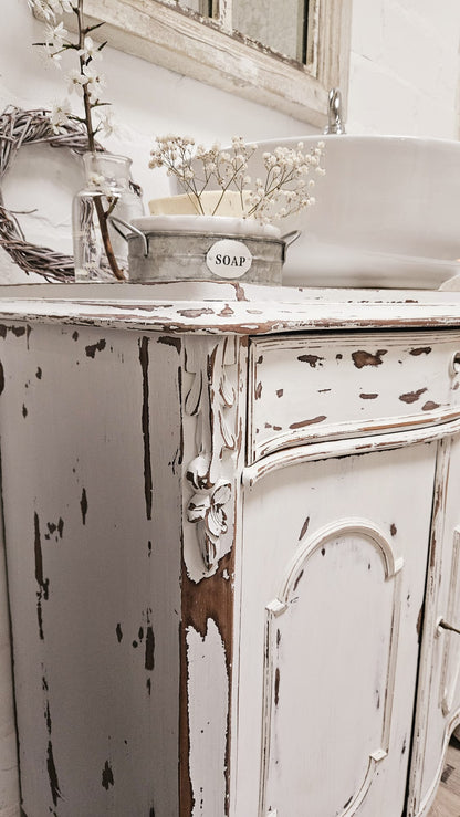 "Silver" - lavabo antique shabby-chic