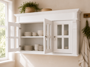 "Skalle" - Meuble mural de cuisine style campagnard, 120 cm