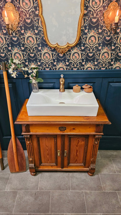 "Skip" lavabo de campagne vintage en bois