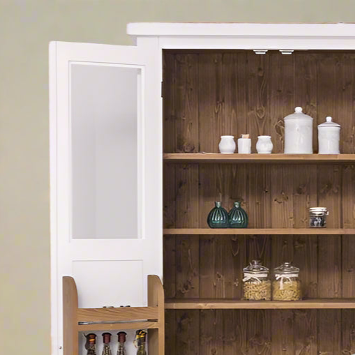 "Sommet" - Landhaus-Küchenschrank für Vorräte mit Türen und Schubladen