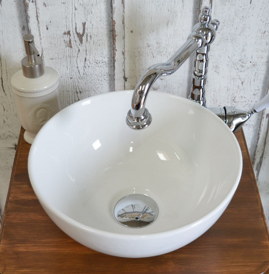 Kleine Aufsatzwaschbecken ohne Überlauf