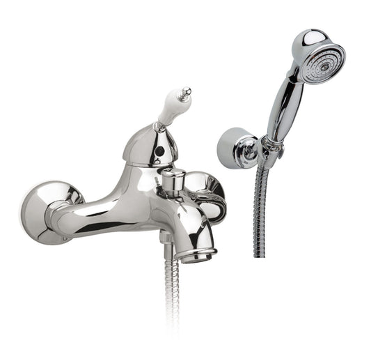 Timaru chrome - Shower and bath mixer (exposed)