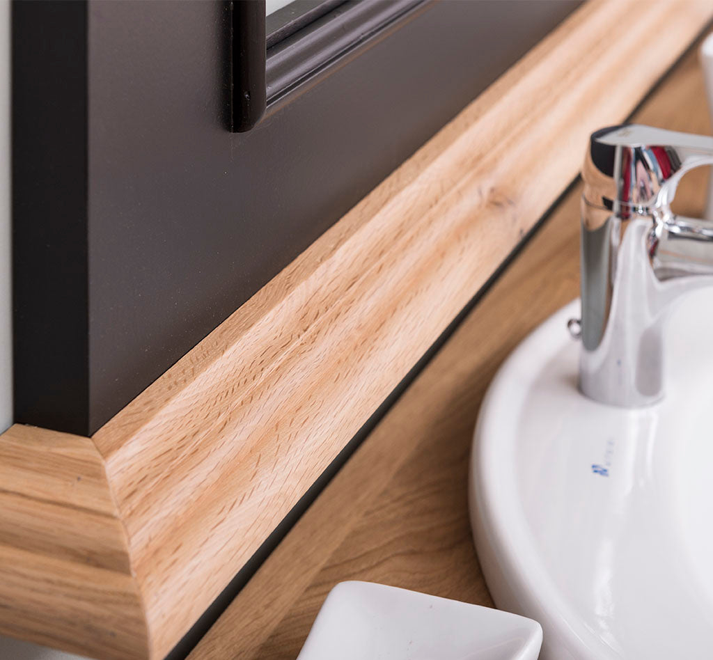 "Vay" - Waschtisch im modernen Landhausstil mit Keramikbecken| PURE-Serie von L&L