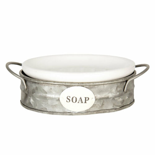 Vertou soap dish in metal holder