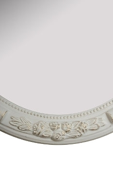 Vindstra - Shabby chic mirror with rose decoration