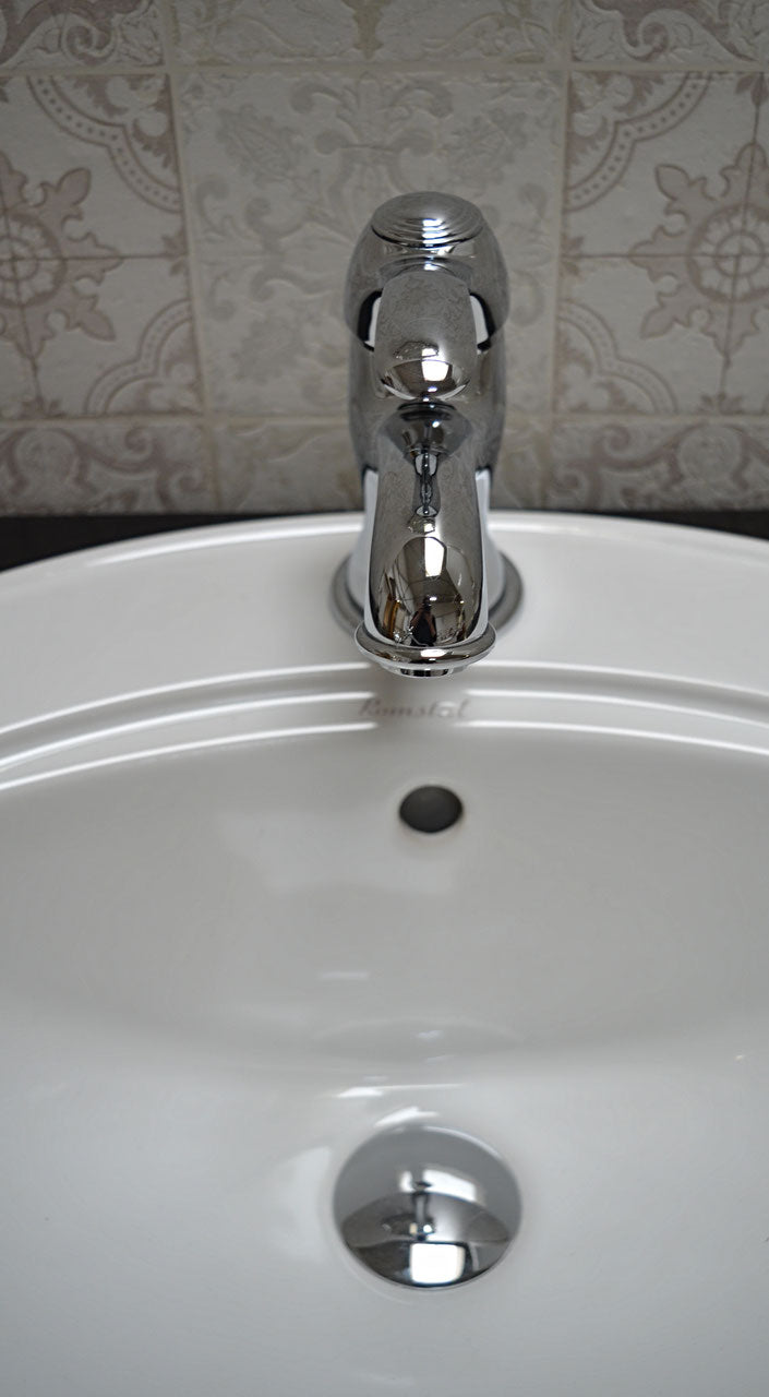 Werra chrome - Classic single lever mixer in country house style incl. drain valve