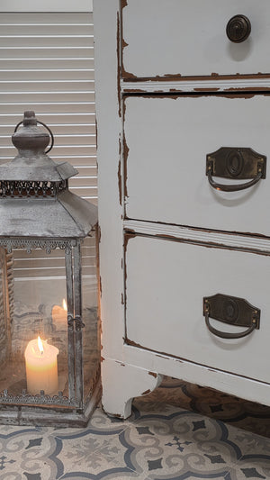 "Ceyla" Marmor Shabby-Chic Waschtisch