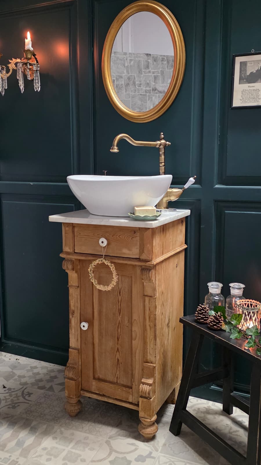 "Levon"- Antiker Landhaus Waschtisch