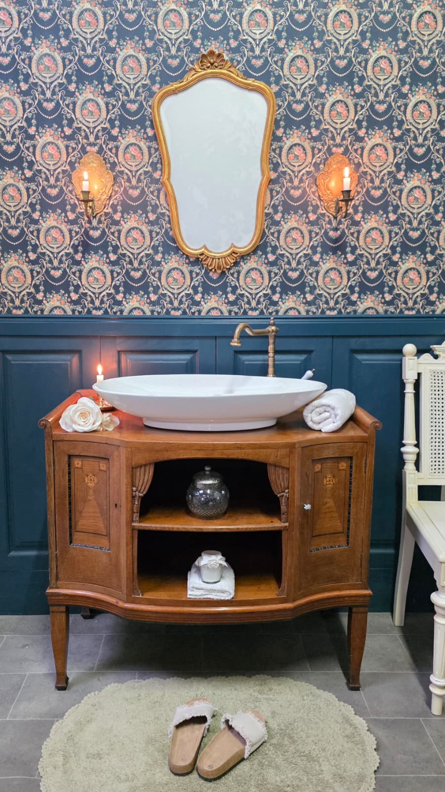 "Bjella" Antiker Landhaus Waschtisch