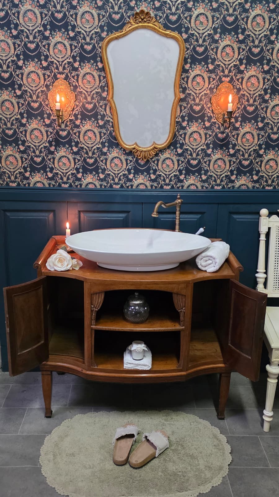 "Bjella" Antiker Landhaus Waschtisch