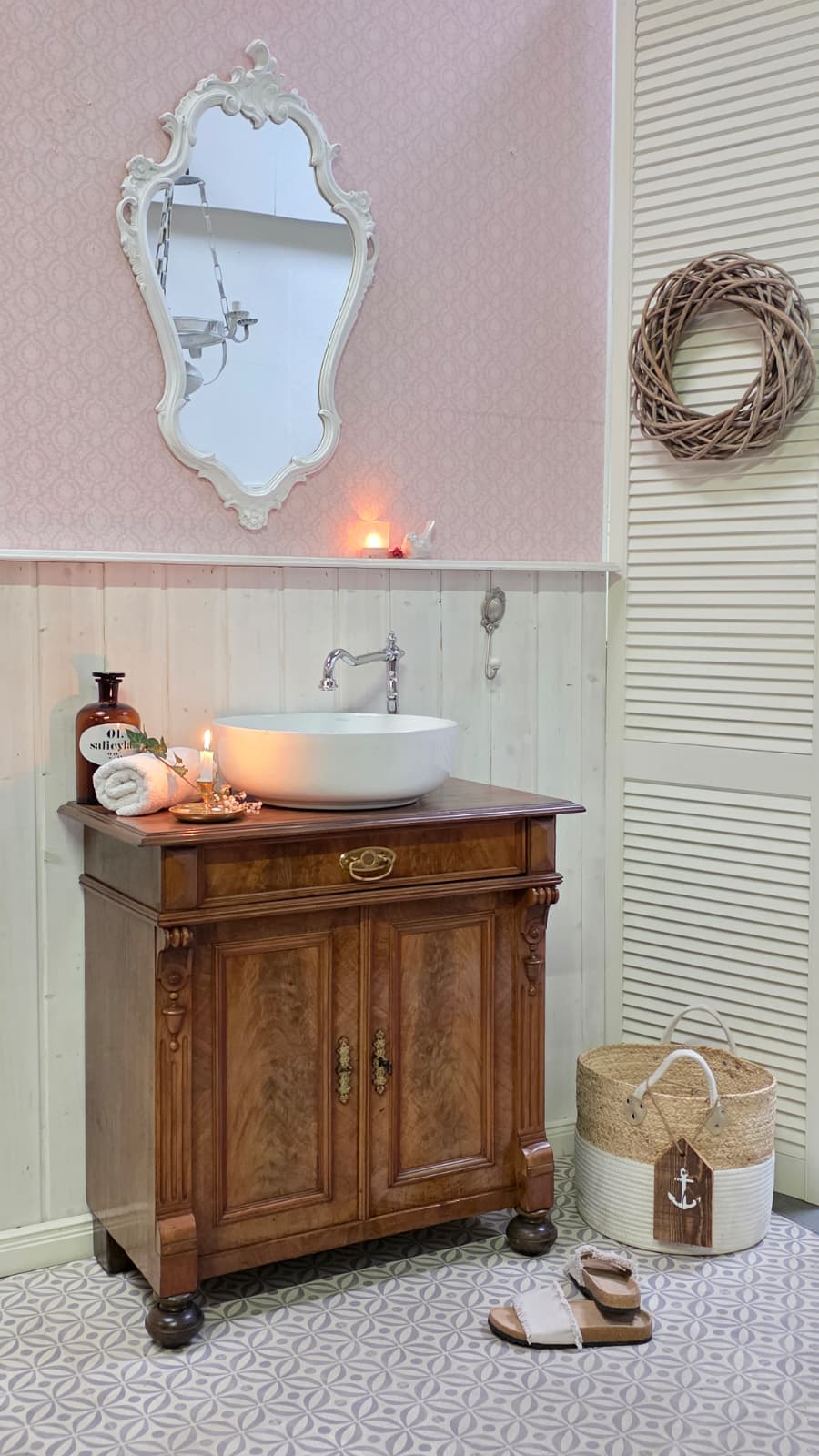 "Jante" - nostalgischer Landhaus Waschtisch