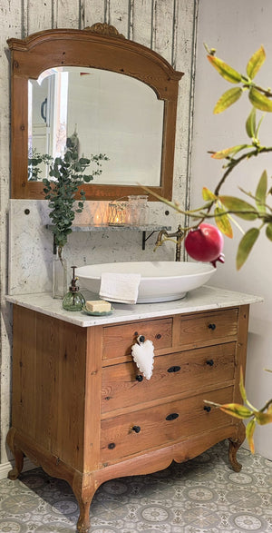 "Fee" Nostalgischer Spiegel-Waschtisch