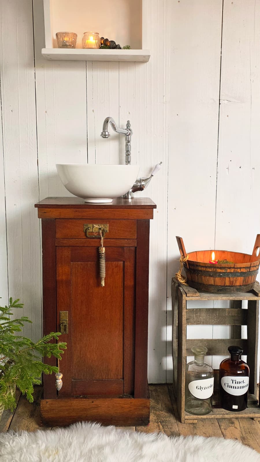 "Santa"- Antiker Landhaus Waschtisch