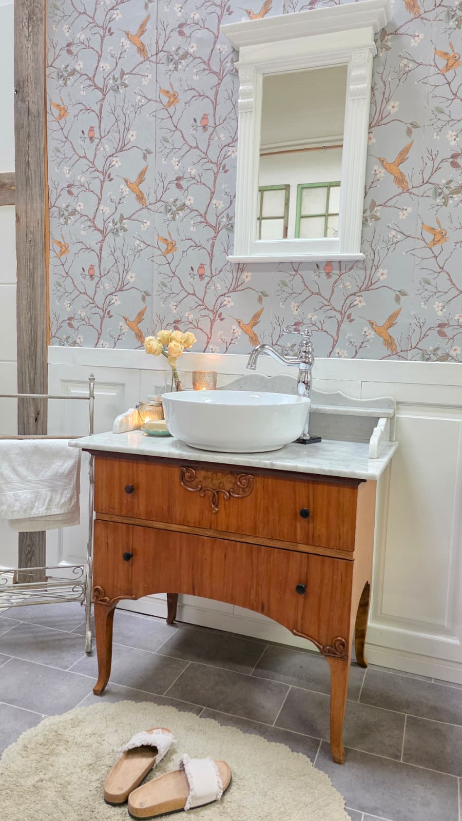 "Moleny" Antiker Landhaus Waschtisch