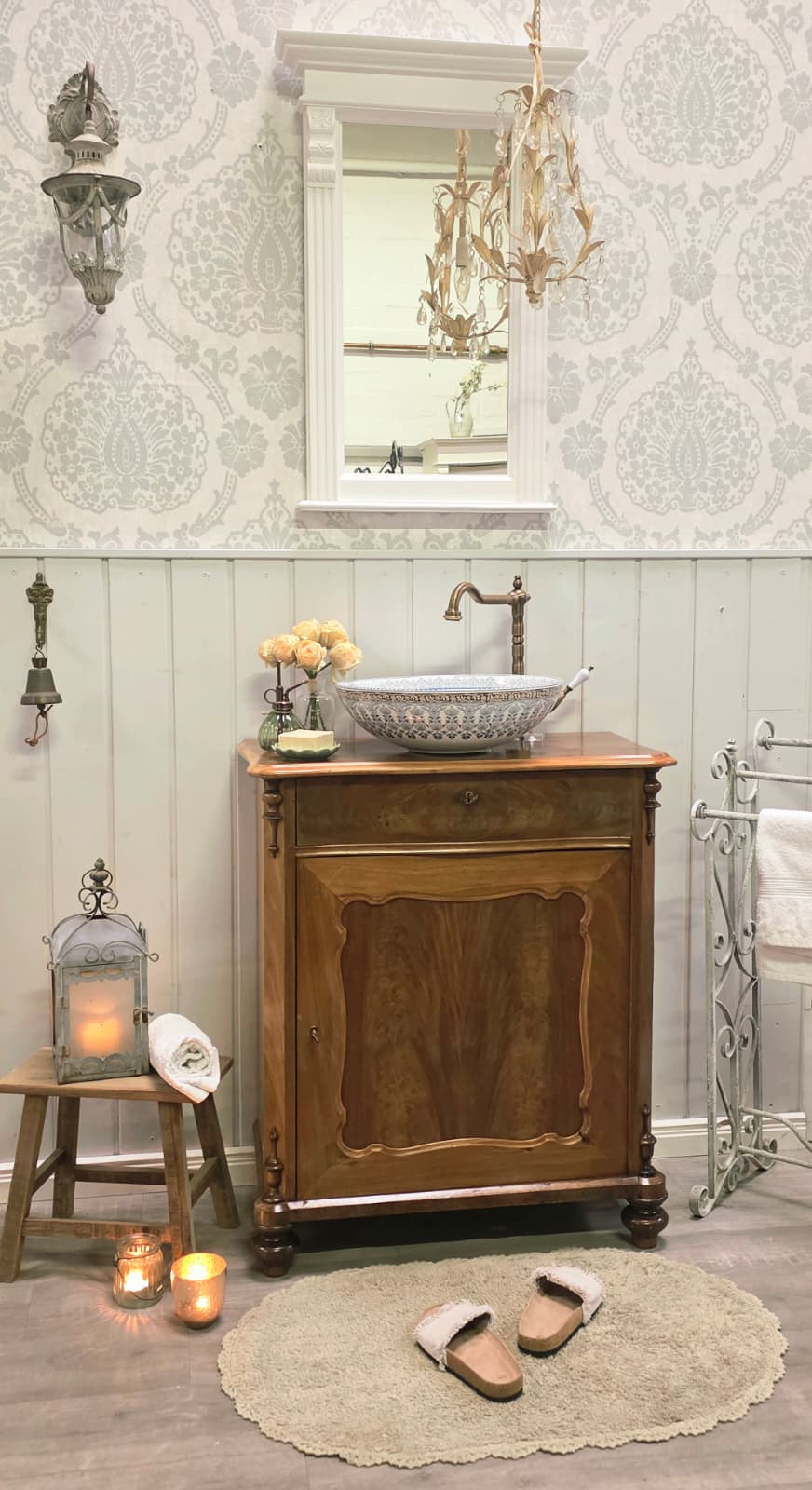 "Ranya" Antiker Landhaus Waschtisch