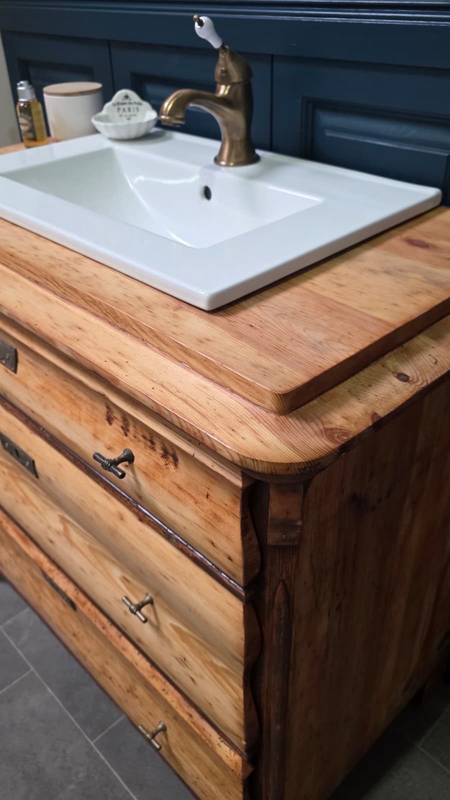 "Malve" Antiker Landhaus Waschtisch