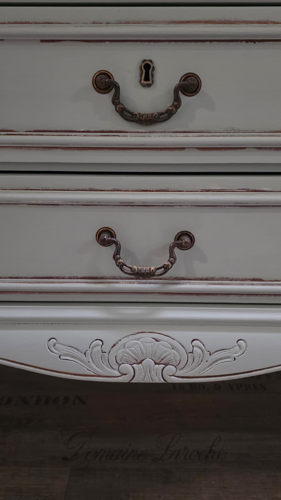 Lavabo de style campagnard romantique « Placide » 144,5 cm