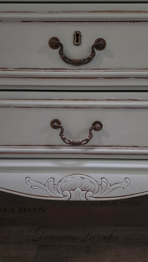 Lavabo de style campagnard romantique « Placide » 144,5 cm