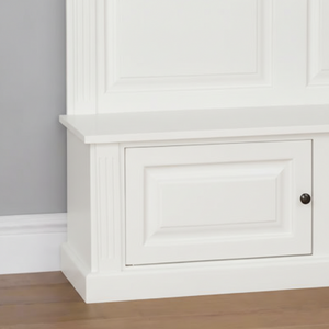 "Wisra" - Landhaus Garderobe Massivholz weiß