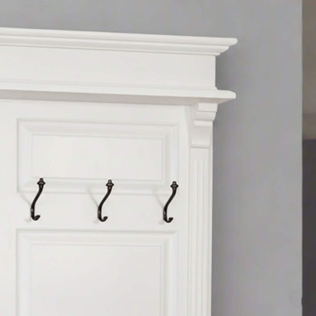 "Wisra" - Landhaus Garderobe Massivholz weiß