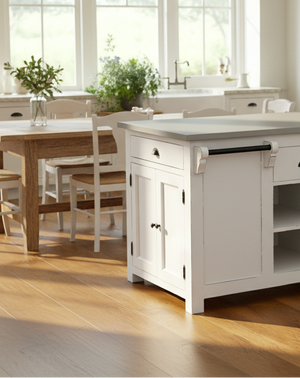 Livorno - Large country-style kitchen island 135 cm
