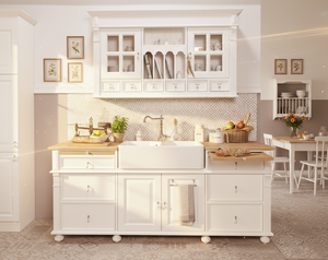 "Melina" - Spülenschrank im Landhausstil 207 cm