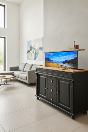 "Bari": Kommode mit herausfahrbarem TV-Lift - 55 Zoll oder 65 Zoll