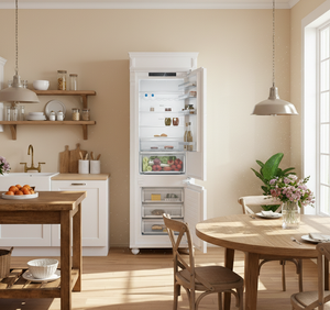 « Fria » - Module réfrigérateur-congélateur style campagne, 84 cm