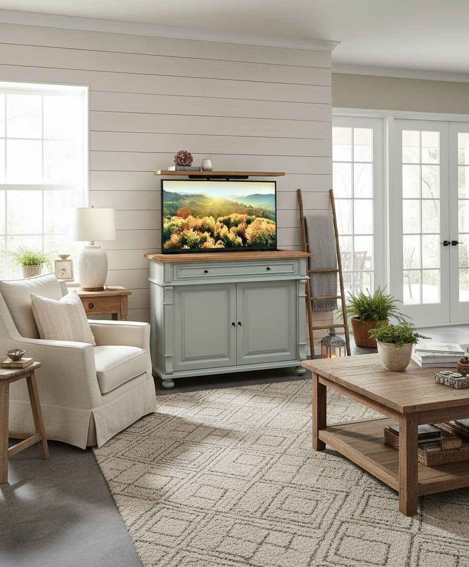 "Ciame": Kommode inkl. TV-Lift für 46 Zoll oder 65 Zoll