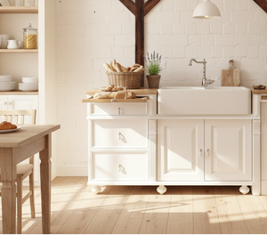 "Melvin" inkl. Fach für Geschirrspüler - Spülmodul für Küche im Landhausstil 220 cm