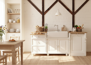 "Melvin" inkl. Fach für Geschirrspüler - Spülmodul für Küche im Landhausstil 220 cm