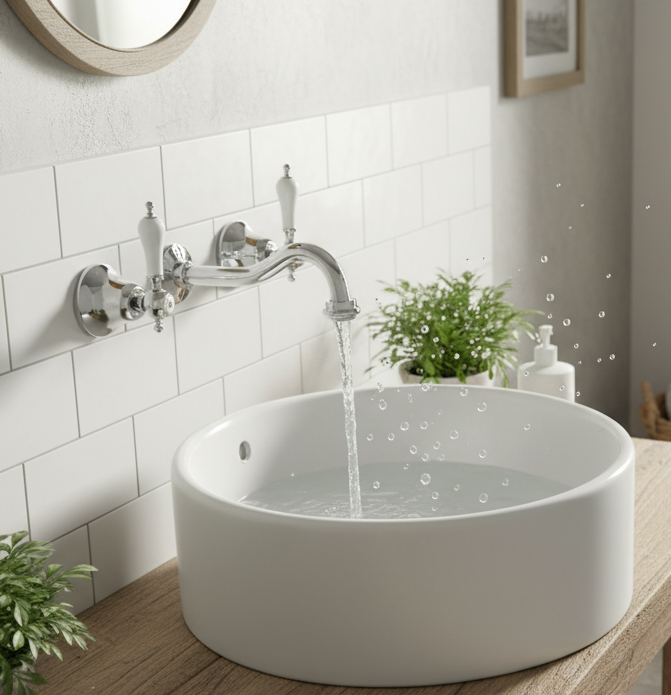 Niral chrome - nostalgic wall fitting