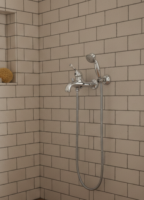 Timaru chrom - Dusch- und Wannenarmatur (Aufputz)