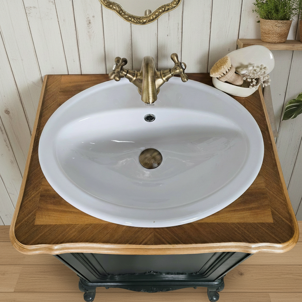 "Emilia" Antiker Landhaus Waschtisch 60 cm