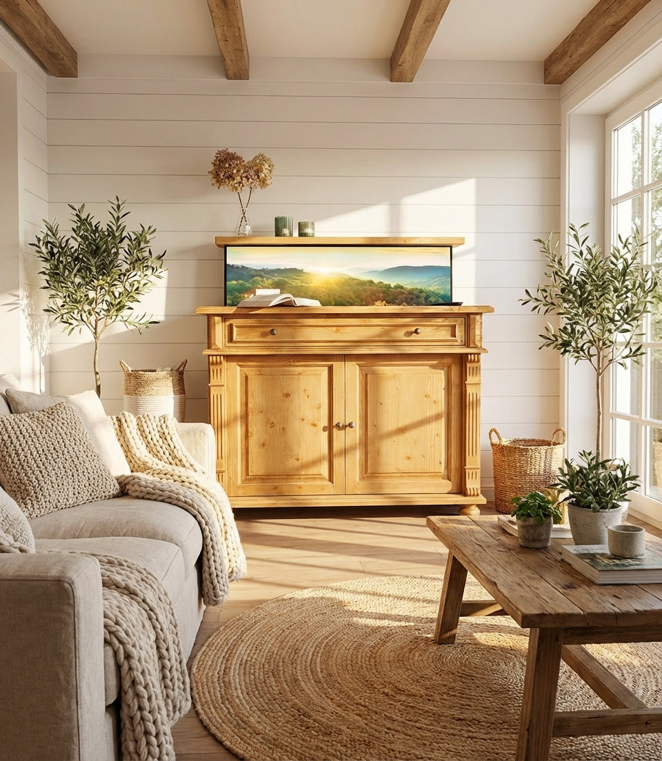 "Nordre": Kommode inkl. TV-Lift für 46 Zoll oder 65 Zoll