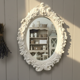 Marlis - Eleganter Vintage-Spiegel in weiß