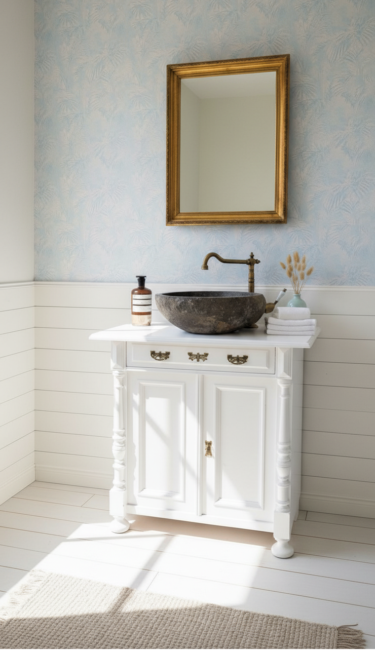 "Jocy" Shabby-Chic Landhaus Waschtisch