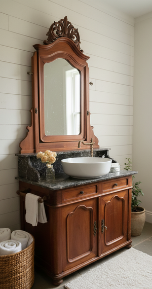 "Amour" Antiker Landhaus Waschtisch