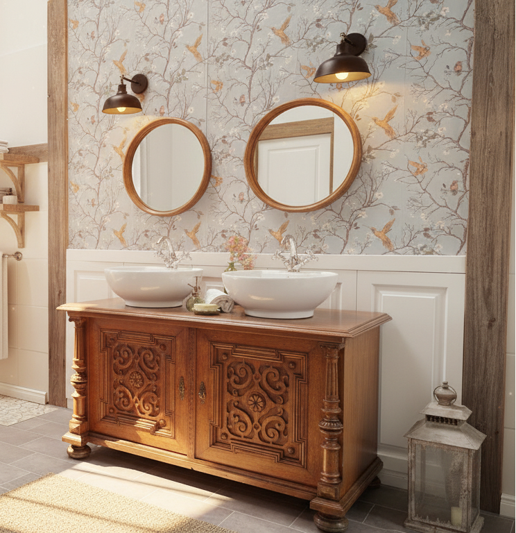 "Fines" Antiker Landhaus Waschtisch