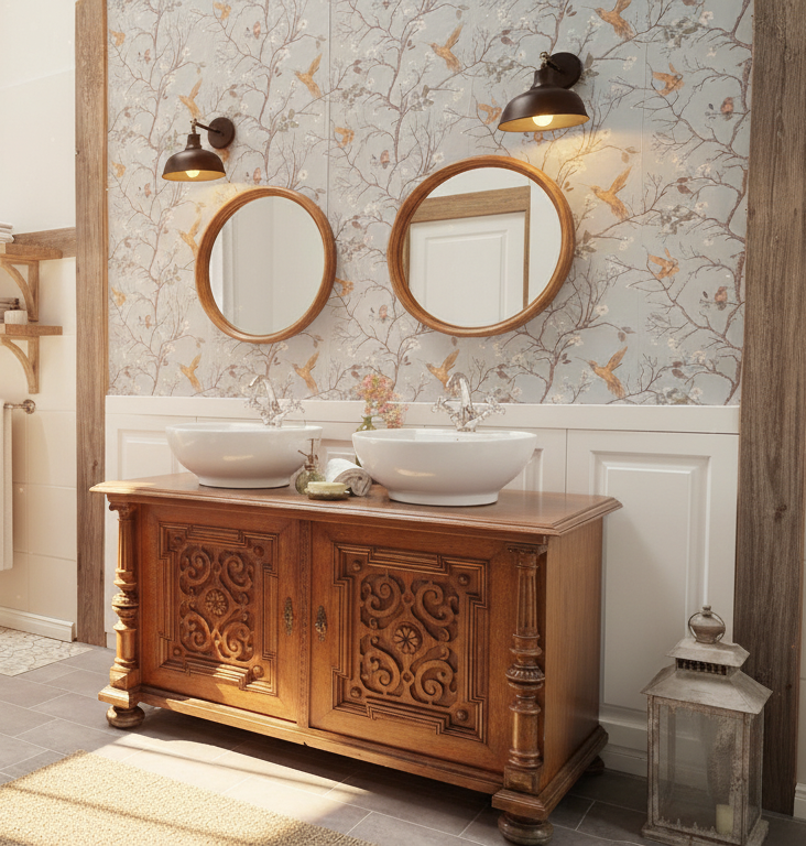 "Fines" Antiker Landhaus Waschtisch