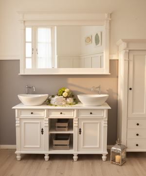 "Manrésa" country house double washbasin 125 cm